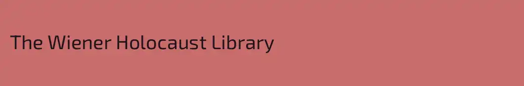 The Wiener Holocaust Library